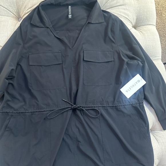 Athleta Black Dress with Drawstring Waist - Picture 6 of 11